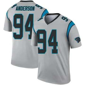 Men's Nike Henry Anderson Black Carolina Panthers Team Game Jersey